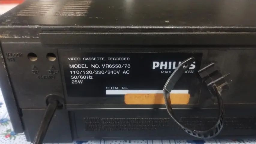 SUCATA VÍDEO CASSETE PHILIPS VR6558 PARA PEÇAS - Foto 5