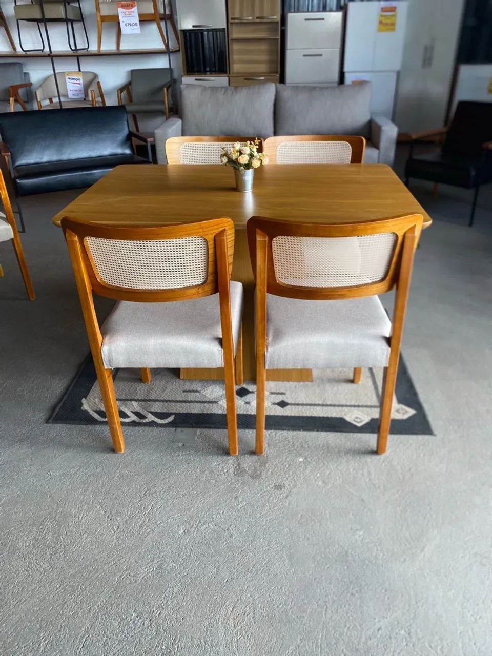 CONJUNTO MESA PRADA COM CADEIRAS ALASCA  - Foto 4