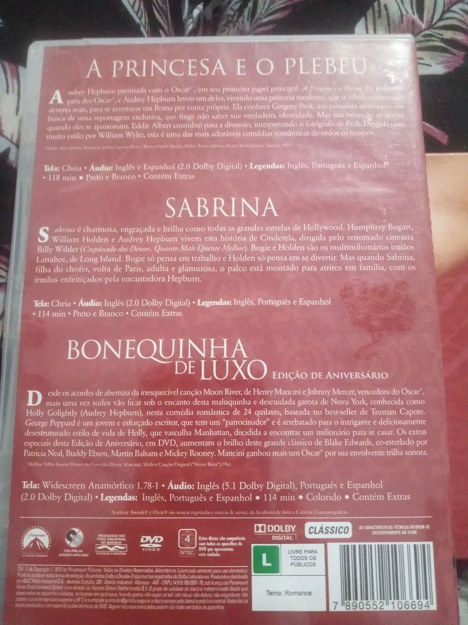 DVD AUDREY HEPBURN COLEÇÃO RUBI - Foto 4