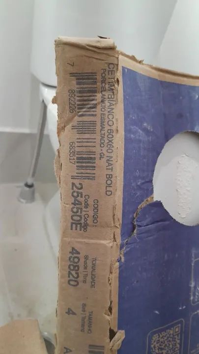 Porcelanato Branco Portobello 60x60cm - Novo - Foto 2