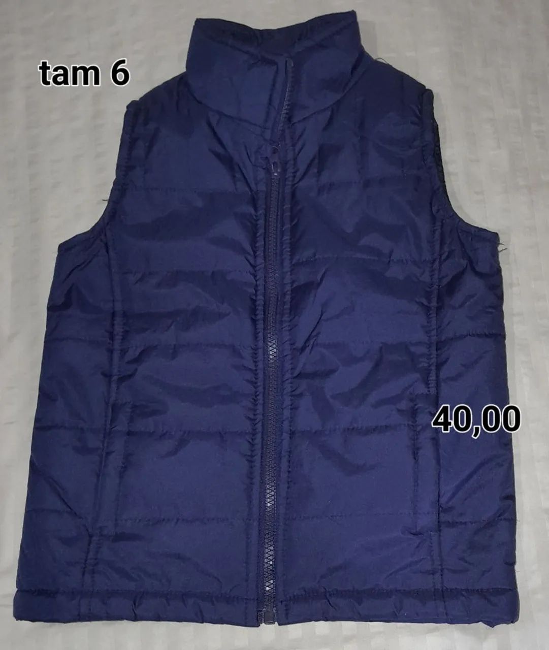 Colete infantil azul marinho