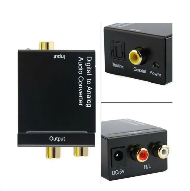Kit Conversor De Áudio Óptico Digital Para Rca P2 - Foto 3