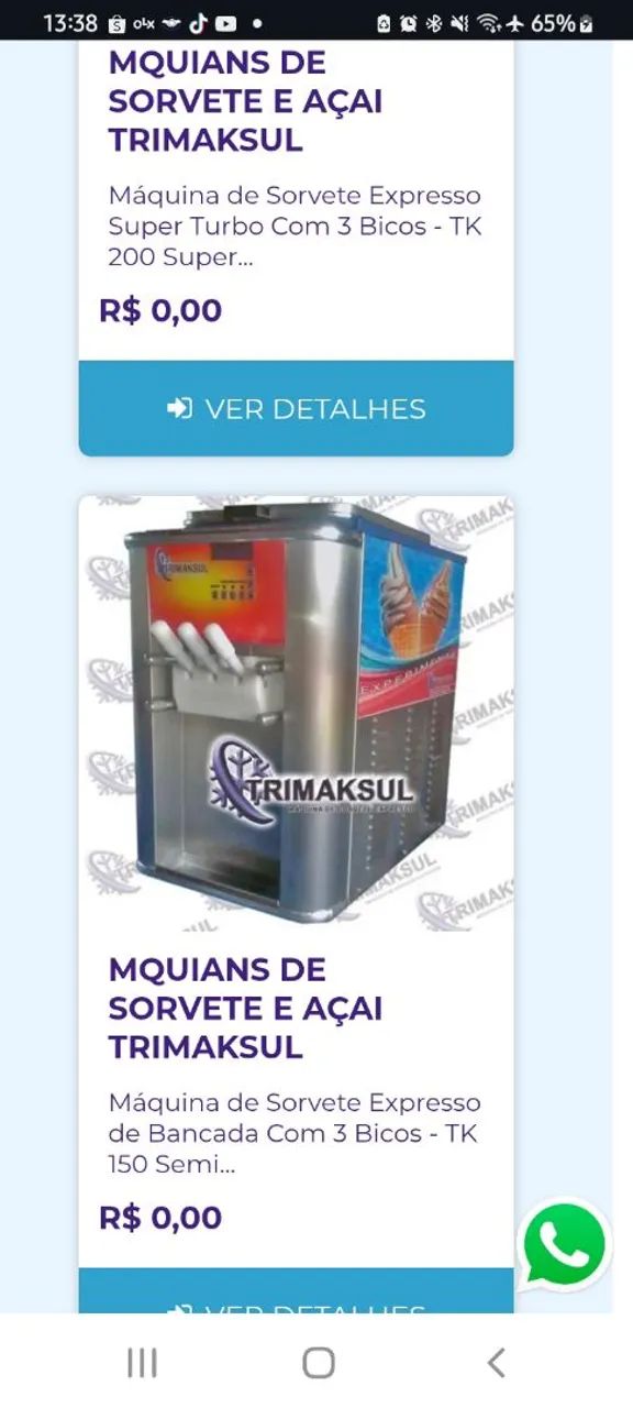 maquina de sorvete e açaí  expresso  trimaksul  - Foto 6