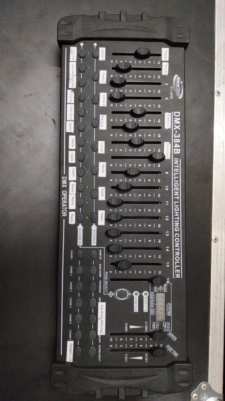 Mesa Controladora de iluminação inteligente DMX-384B - Foto 6