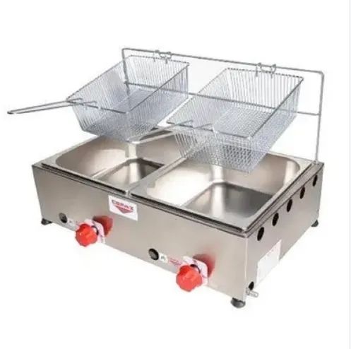 Fritadeira Profissional a gás 10L 2 Cubas Cefaz Baixa pressão - Foto 3