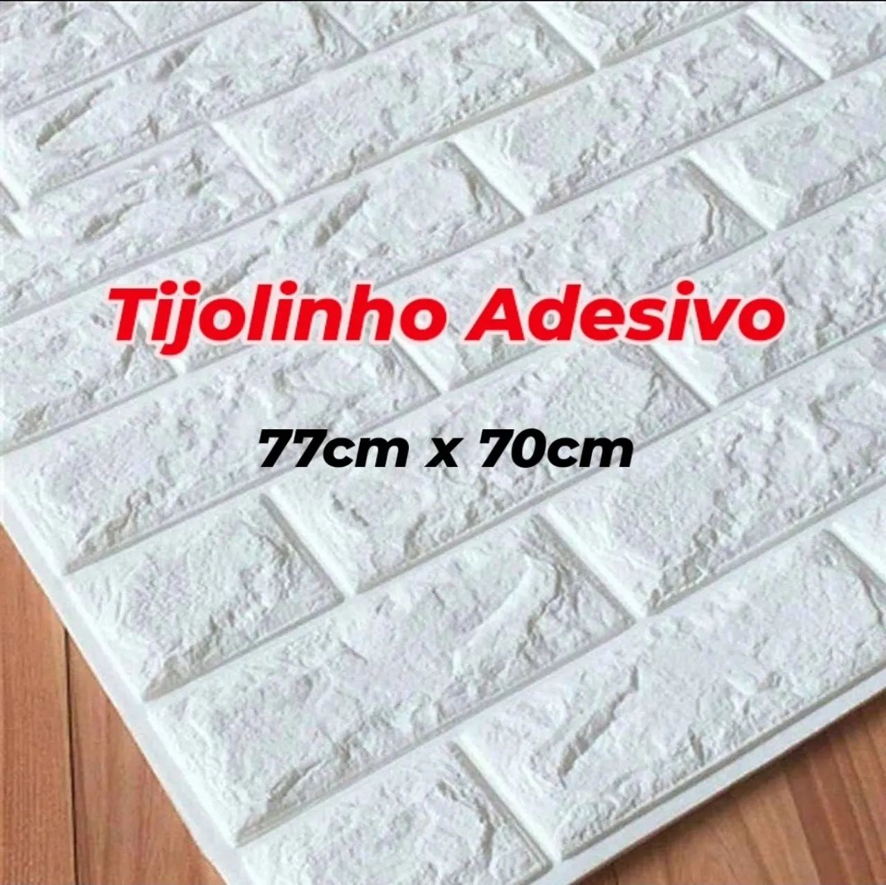 Placa adesiva tijolinho 