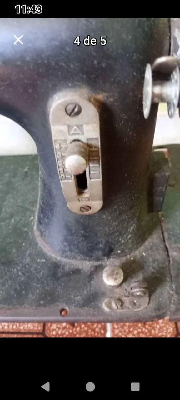 Máquina costura Singer antiguidade - Foto 3