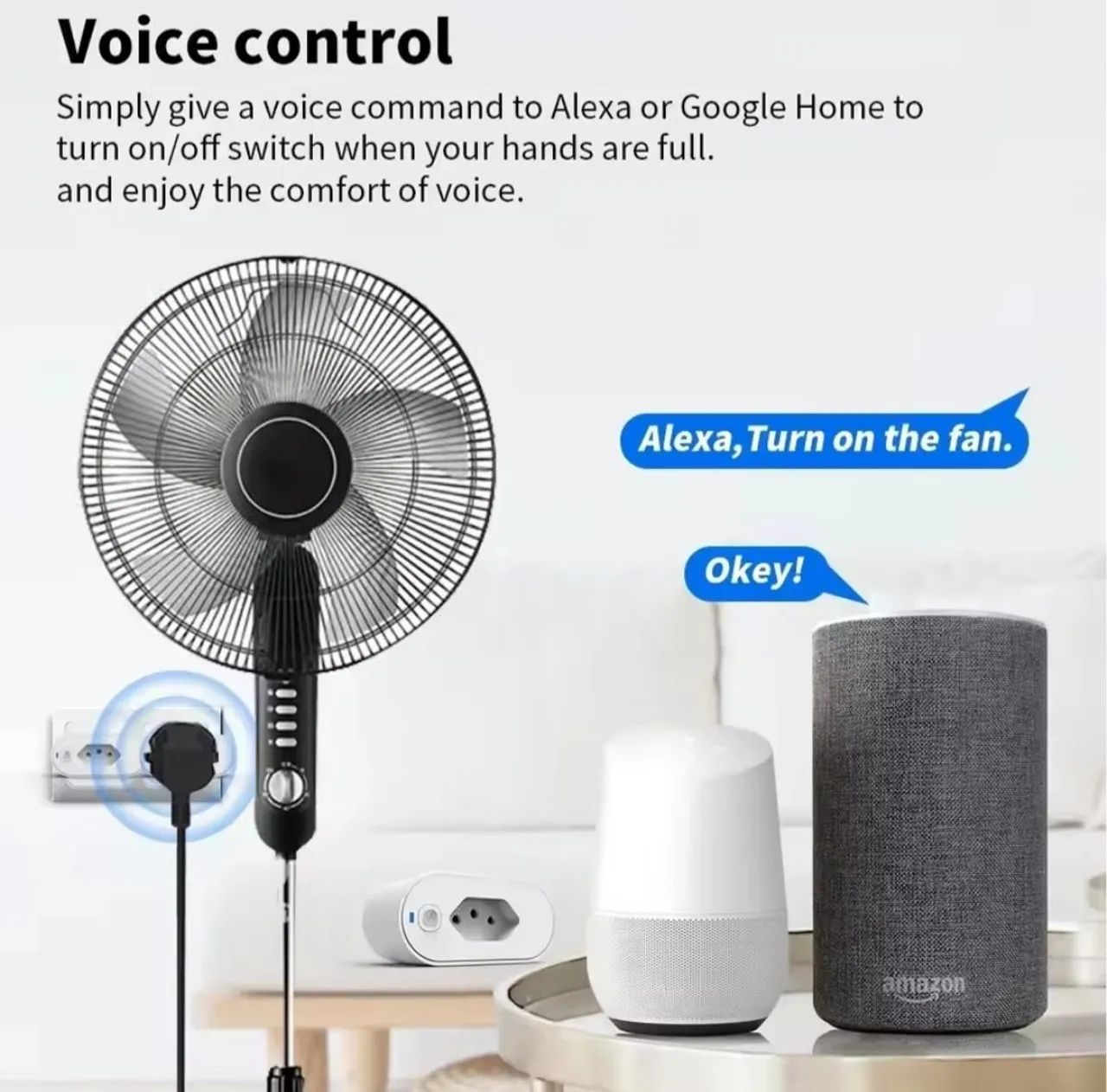 Tomada Inteligente Wi-fi Bivolt 16a Tuya Smart Life Alexa Branco - Foto 5