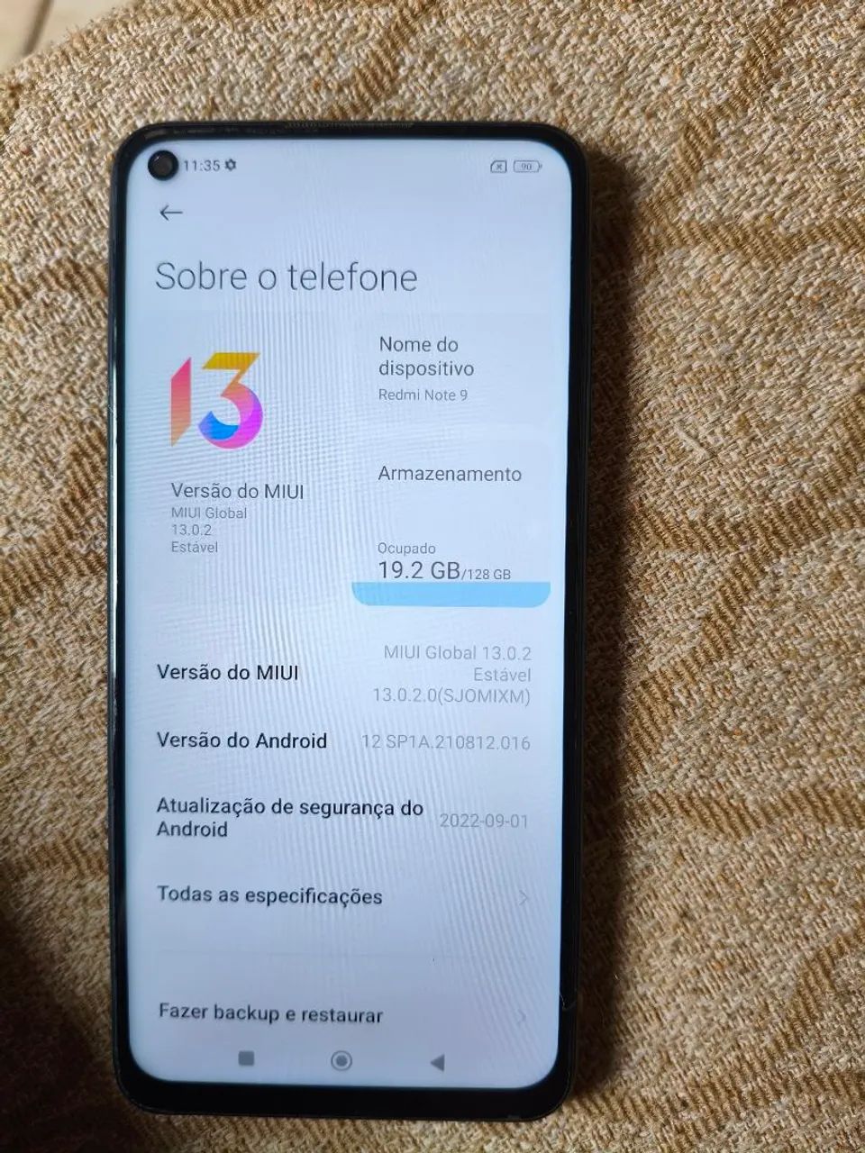 Xiaomi redmi note 9 4gb ram 128gb