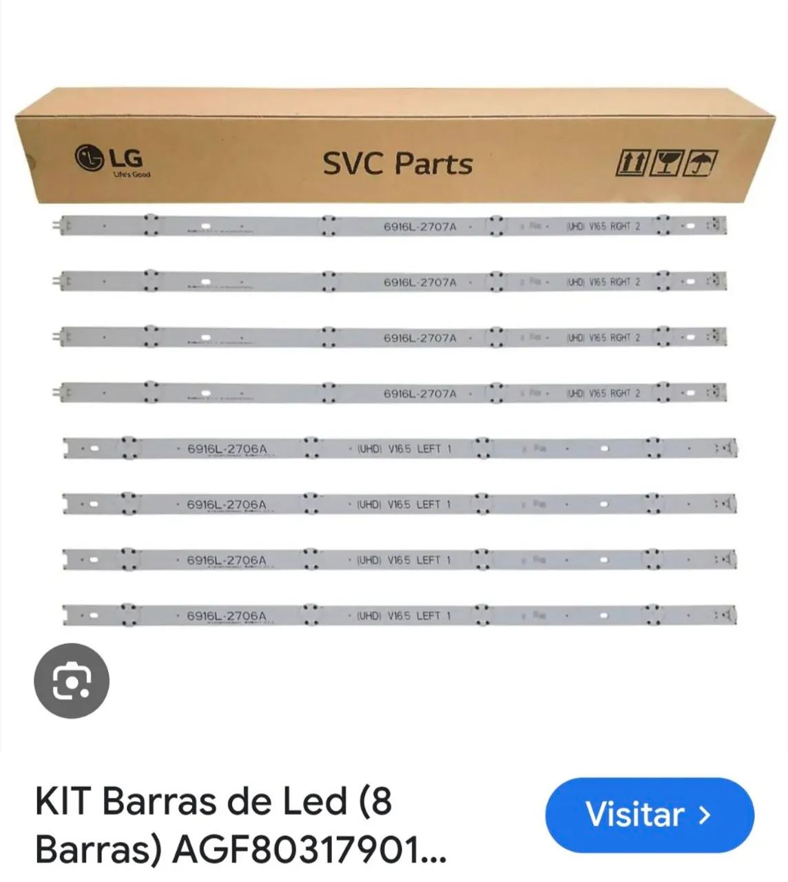 Kit Régua LED TV LG 49UH6100 - AGF * - Foto 2