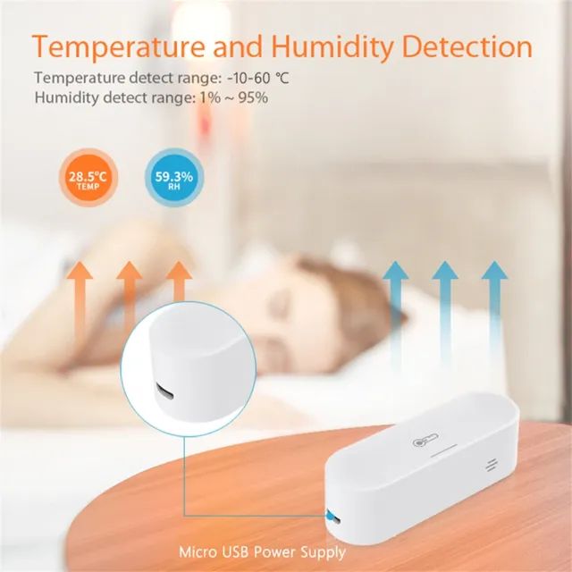 Sensor Temperatura e Umidade Zigbee - Casa Inteligente - Foto 3