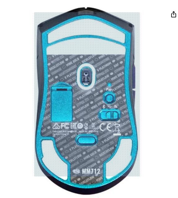 Mouse sem fio Cooler Master Mm712 Rgb, Edição especial 30 anos, 19.000dpi Preto (LACRADO) - Foto 6