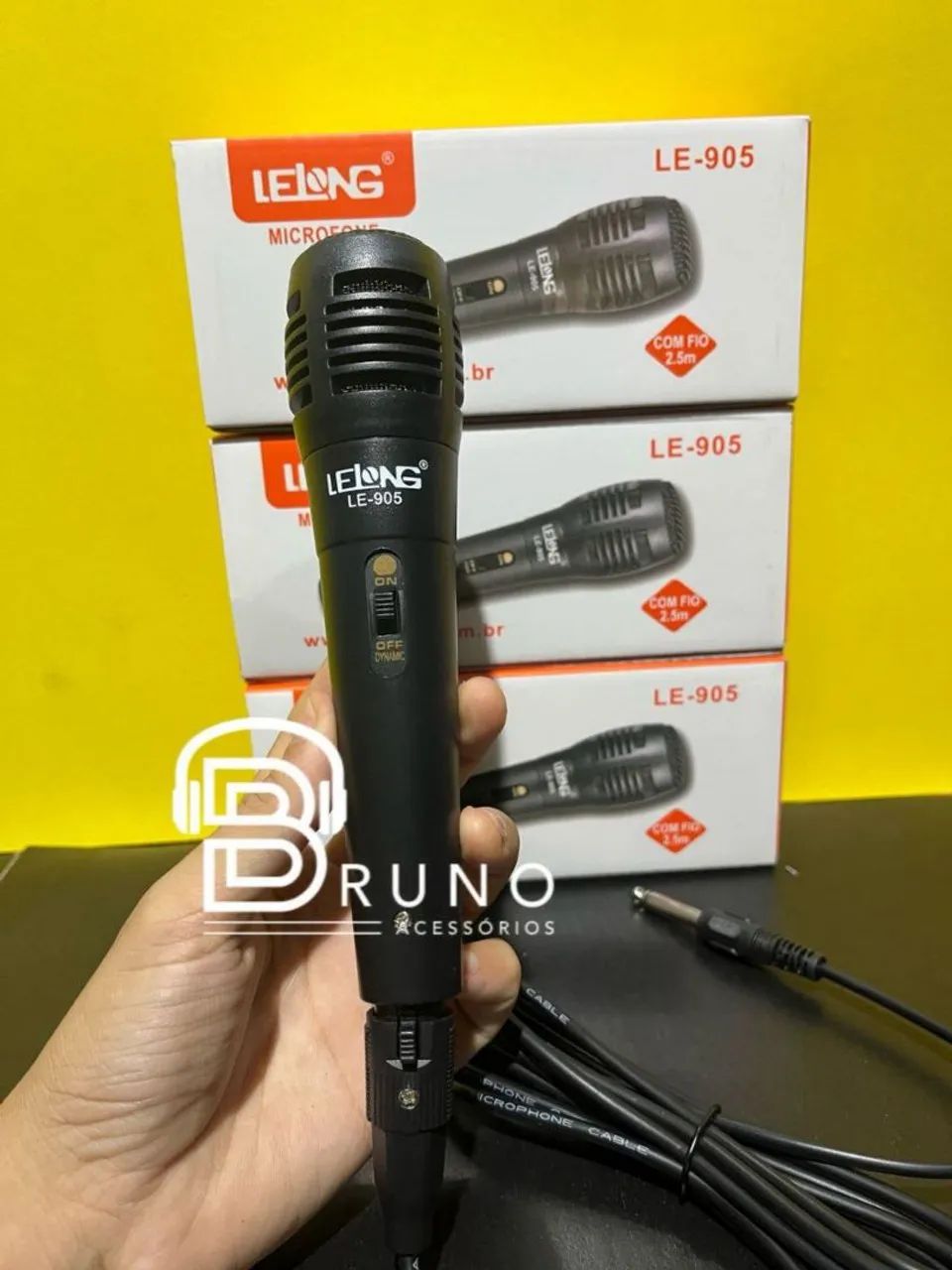 Microfone Lelong LE-905 com Fio