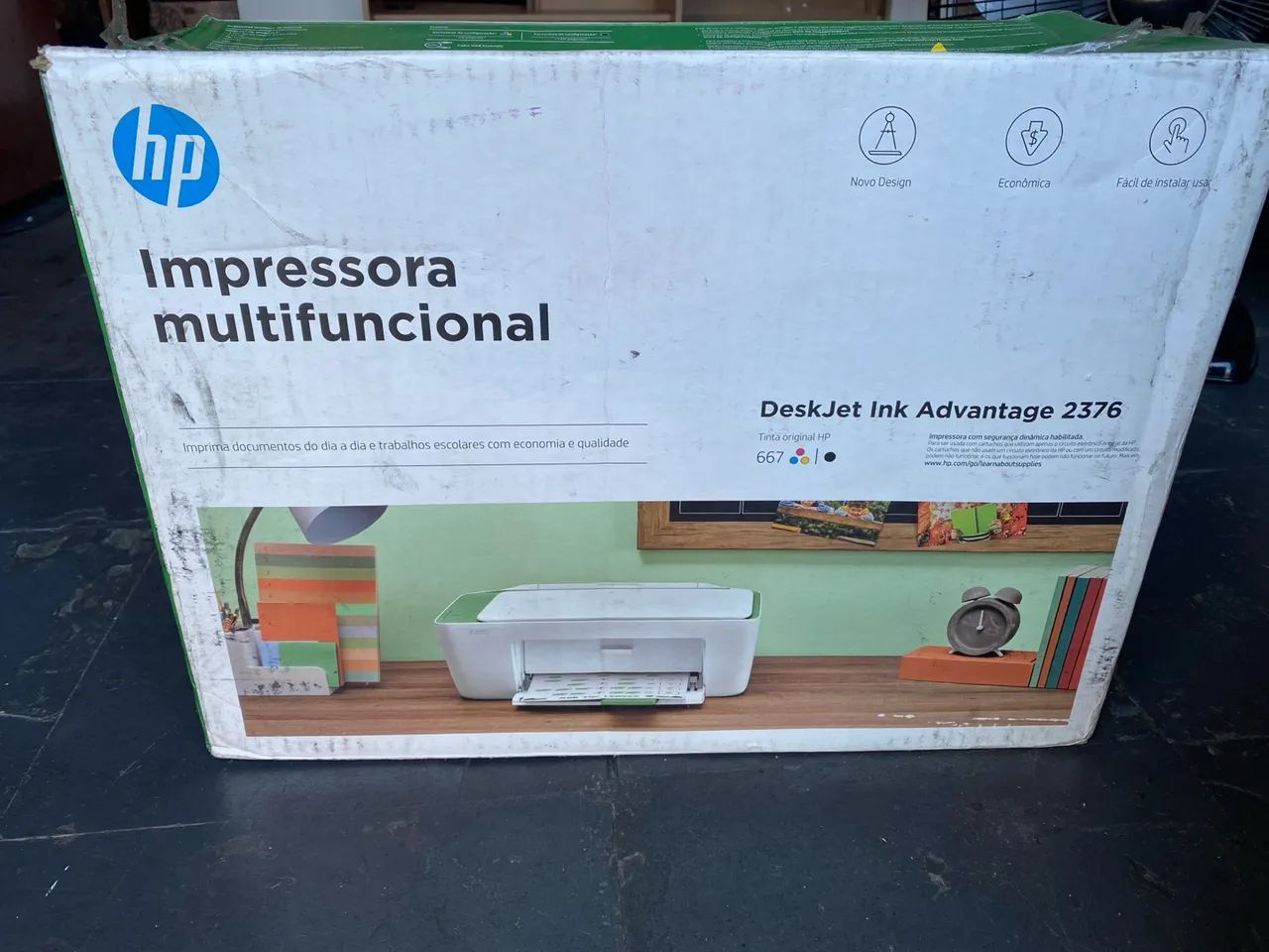 6 impressoras multifuncional Deskjet Ink Advantage 2376 verde USADO - Foto 5