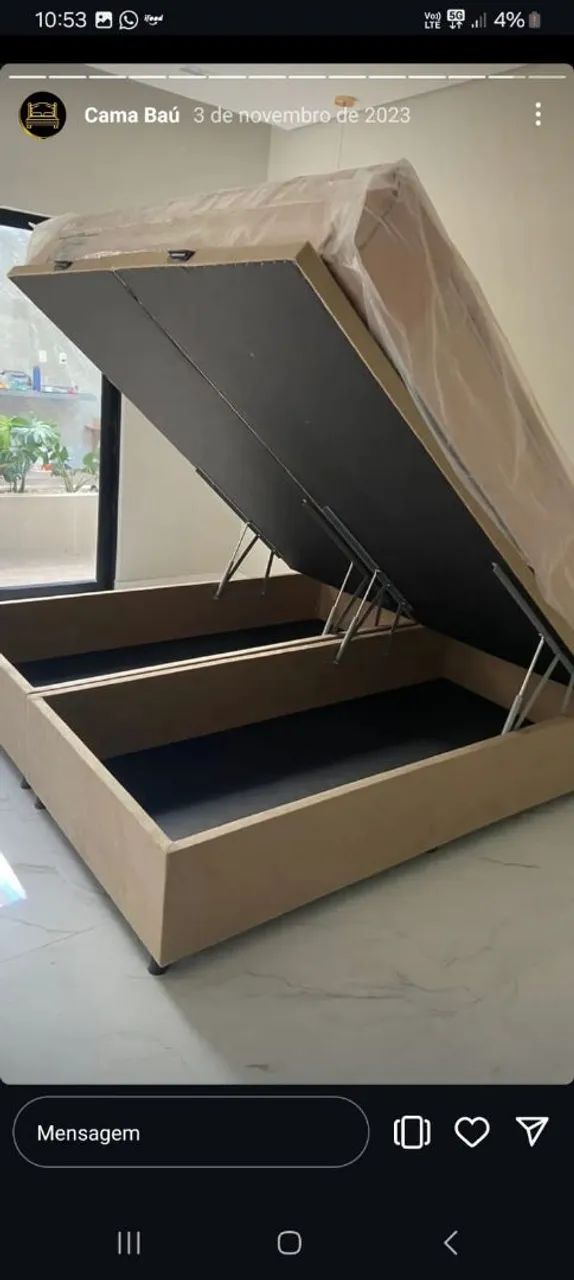 Cama Box com Baú - Diversos Tamanhos e Opções! - Foto 4