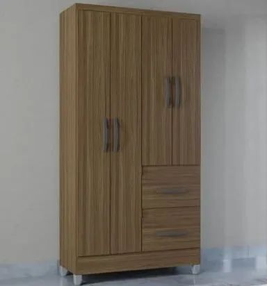 Guarda-Roupa 4 Portas com Gavetas - Moderno e Funcional - Foto 4