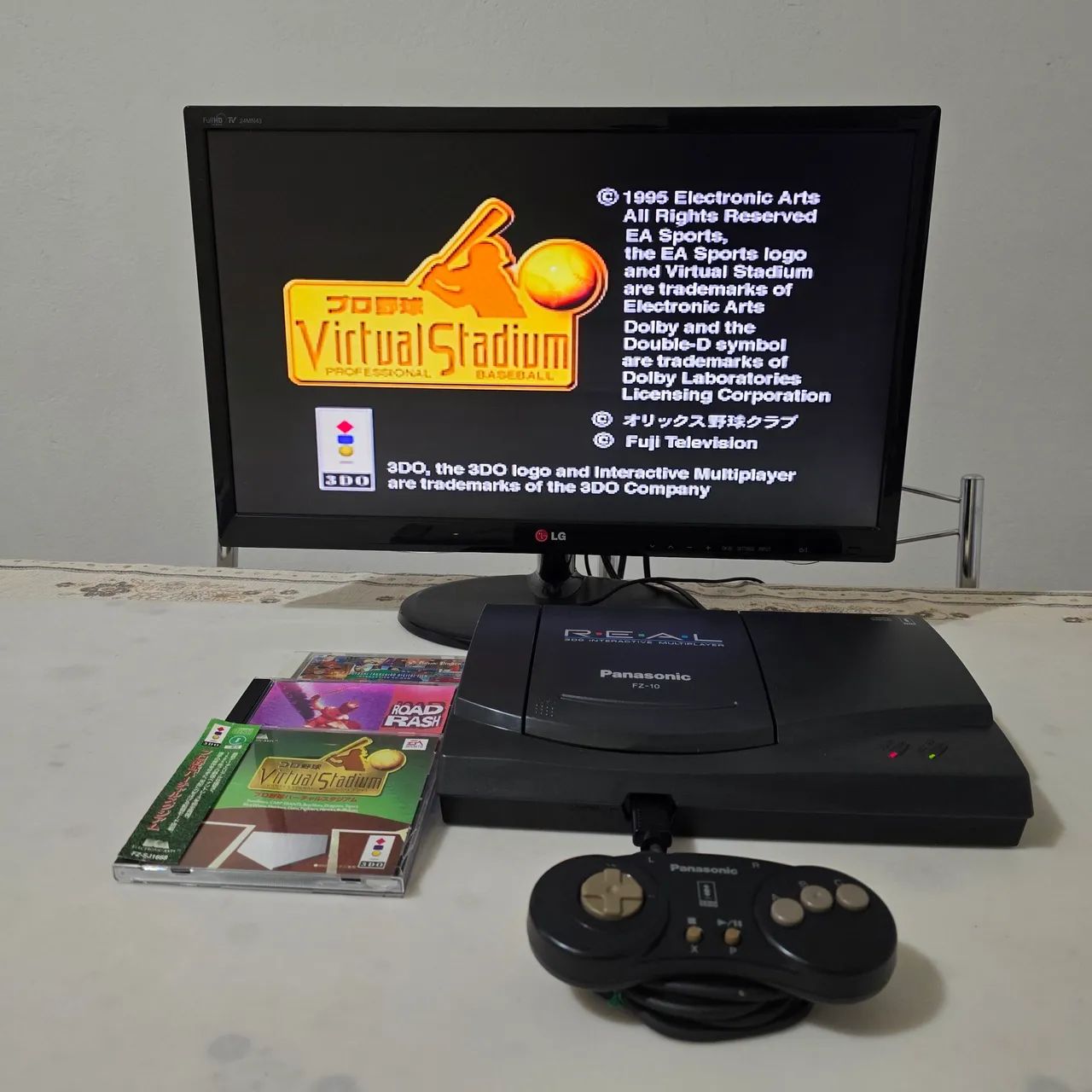 パナソニック　3do FZ-10 Video Game 3do FZ-10 Panasonic Zerado + 3 Jogos. - Consoles de