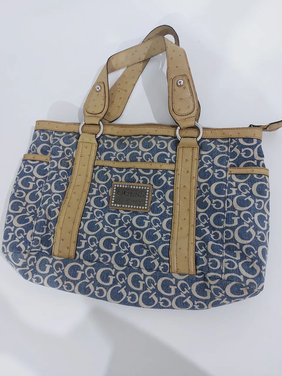 Bolsa Guess Original - Detalhes em Couro