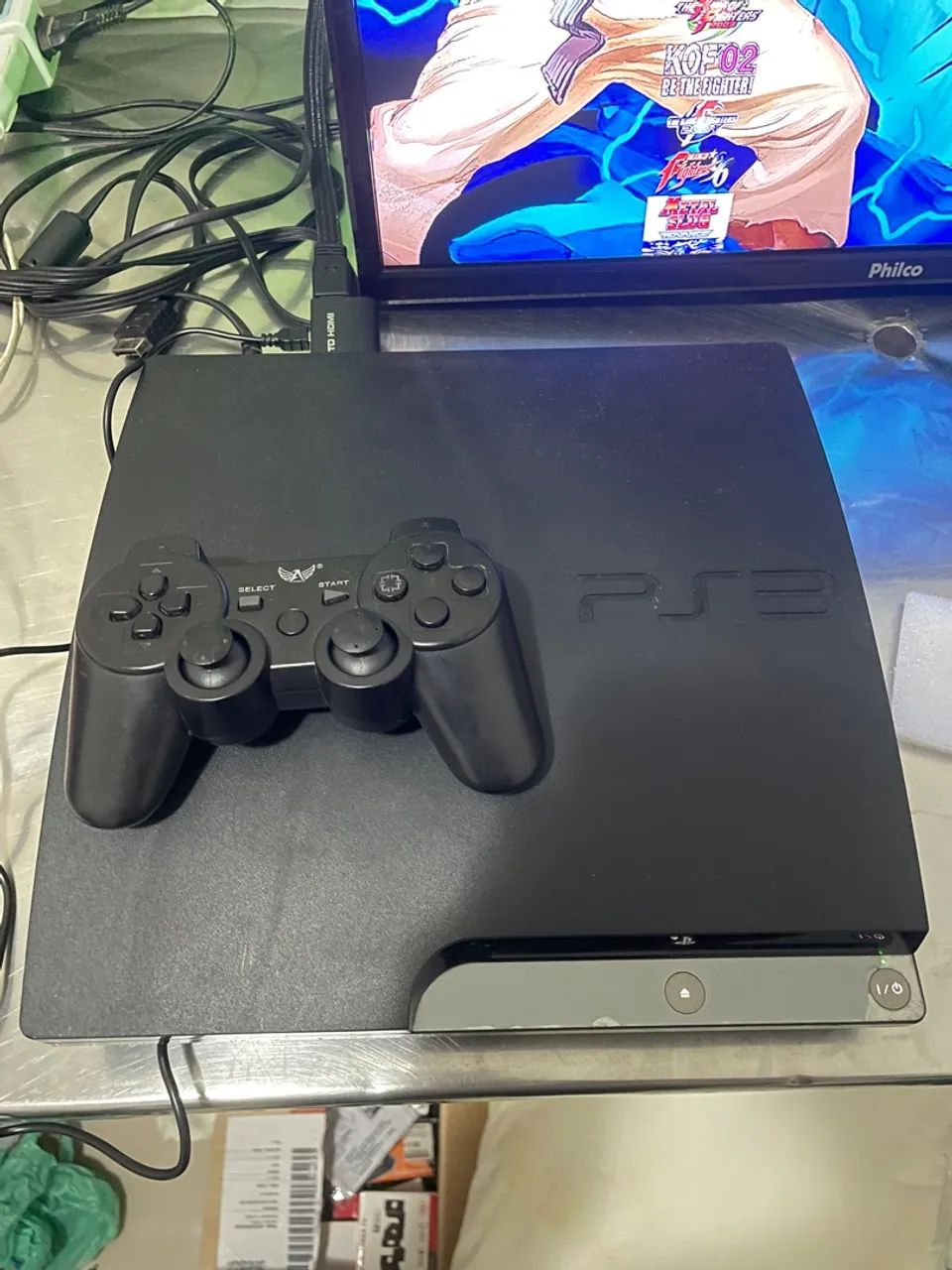PS3 Slim com Controle