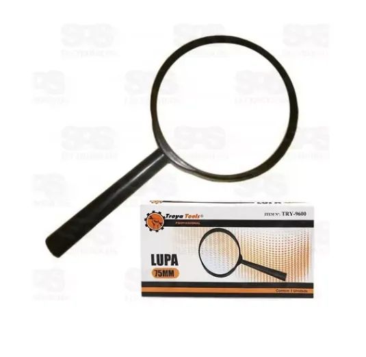 Lupa 75mm Com Cabo Plástico Troya Tools