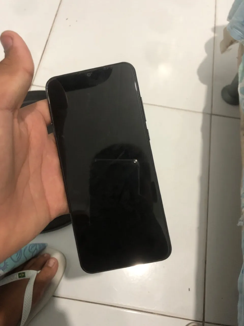 BLU B6 com a tela queimada