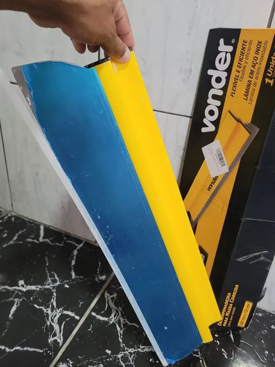 Desempenadeira para Massa Corrida 600mm x 155mm - Foto 3