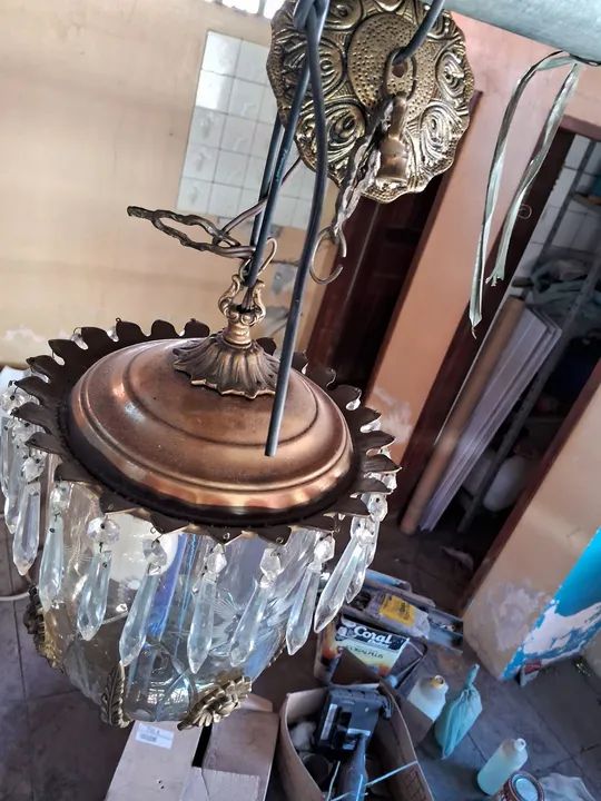 Lustre de Cristal Antigo - Foto 2