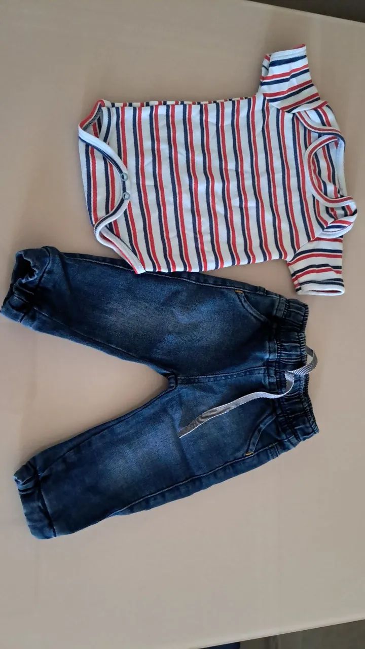 Lote de Roupas Neném  de 3 a 6 meses Baby Club - Foto 2