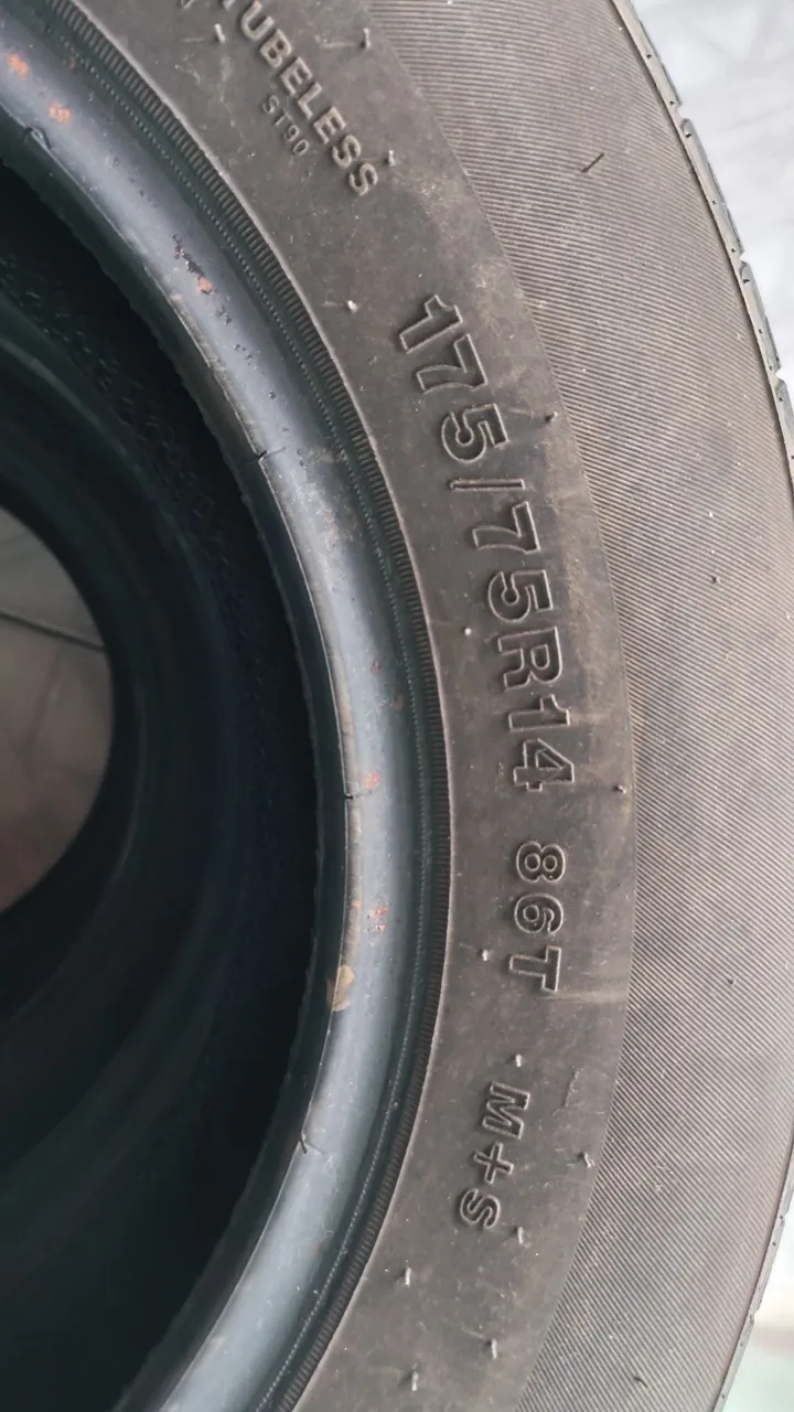 Pneu 175/75R14 meia vida