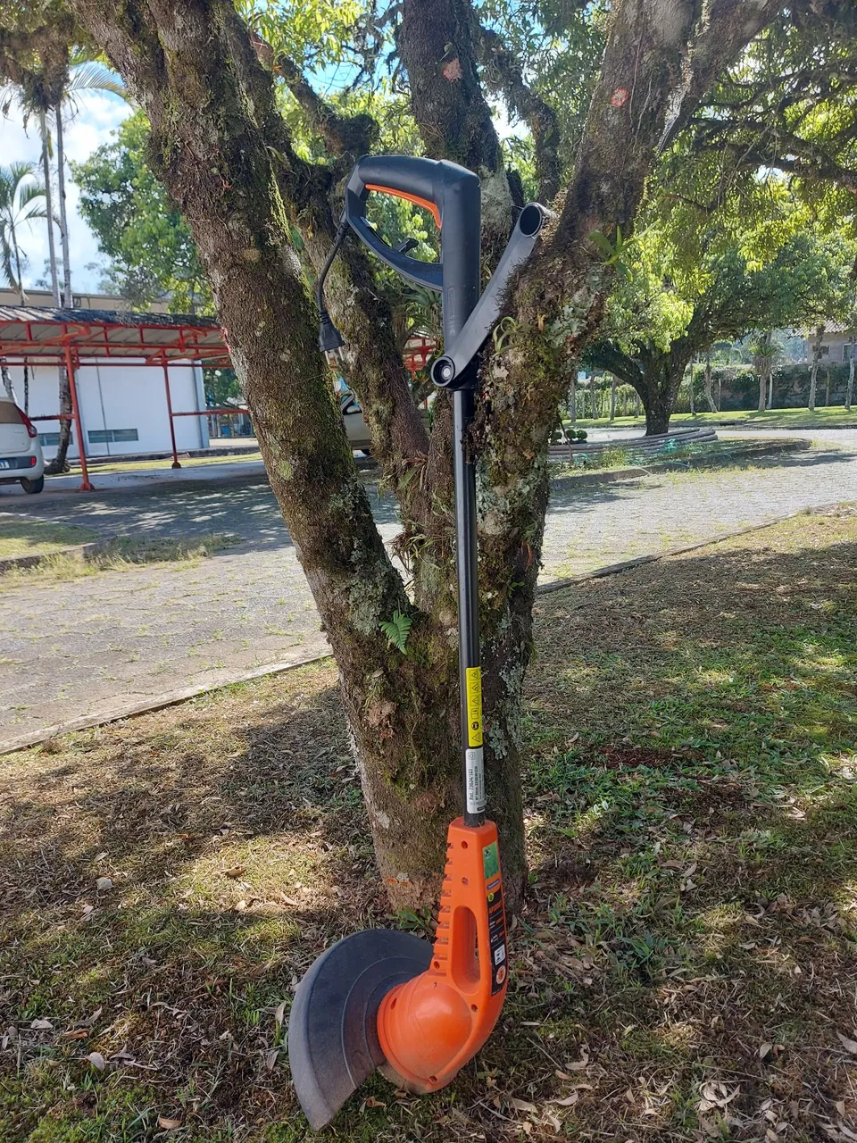 Aparador de Grama Elétrico Tramontina + Rastelo