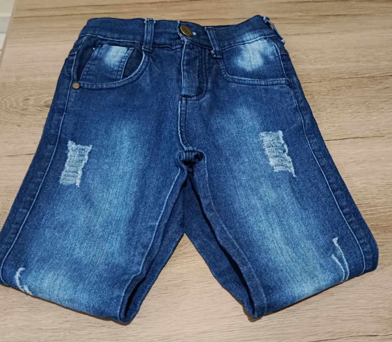 Calça Jeans Infantil Destroyed N.6 - Foto 2