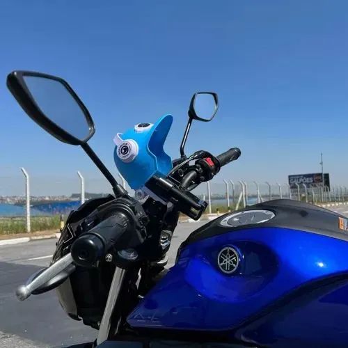 Suporte Celular Proteção Sol Chuva Estilo Capacete Moto Bike - Foto 2