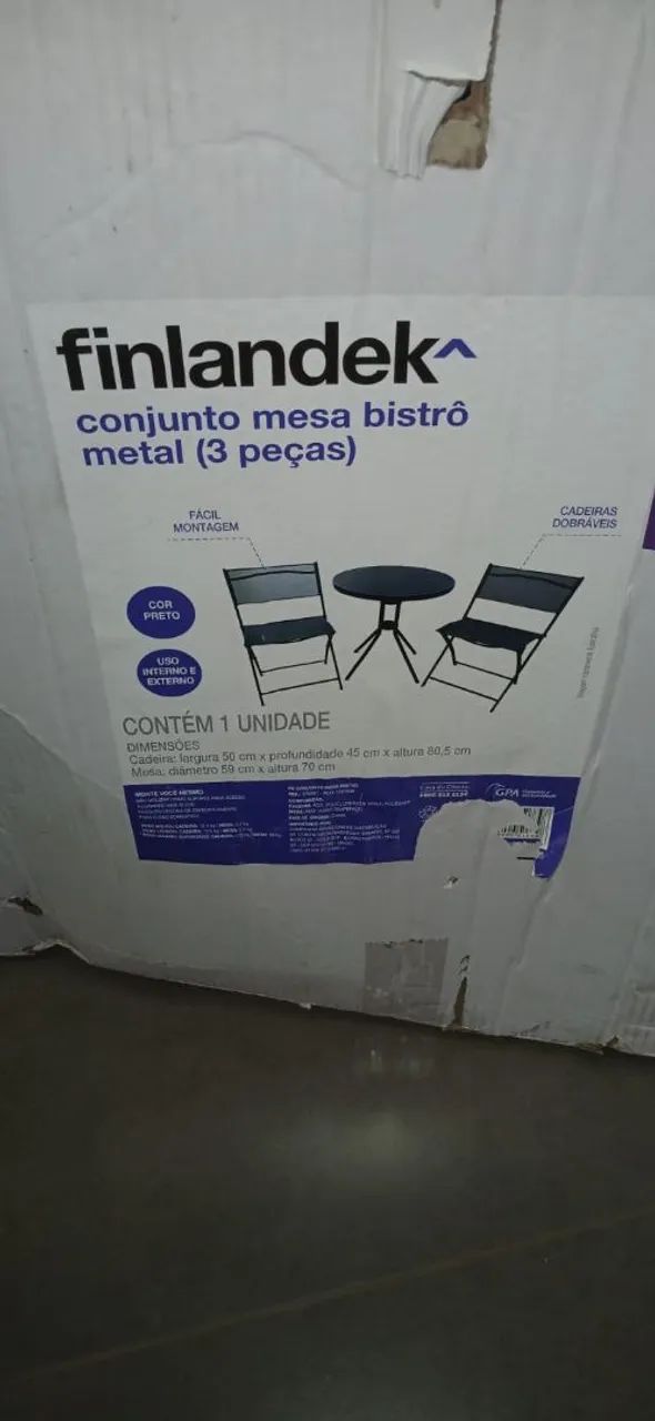 Conjunto mesa bistrô metal - Foto 3