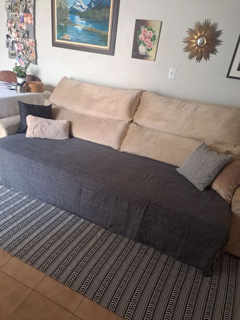 Sofá retrátil e reclinavel 2,90 m (PAGUE PARCELADO PELA OLX E RETIRE PESSOALMENTE) - Foto 4