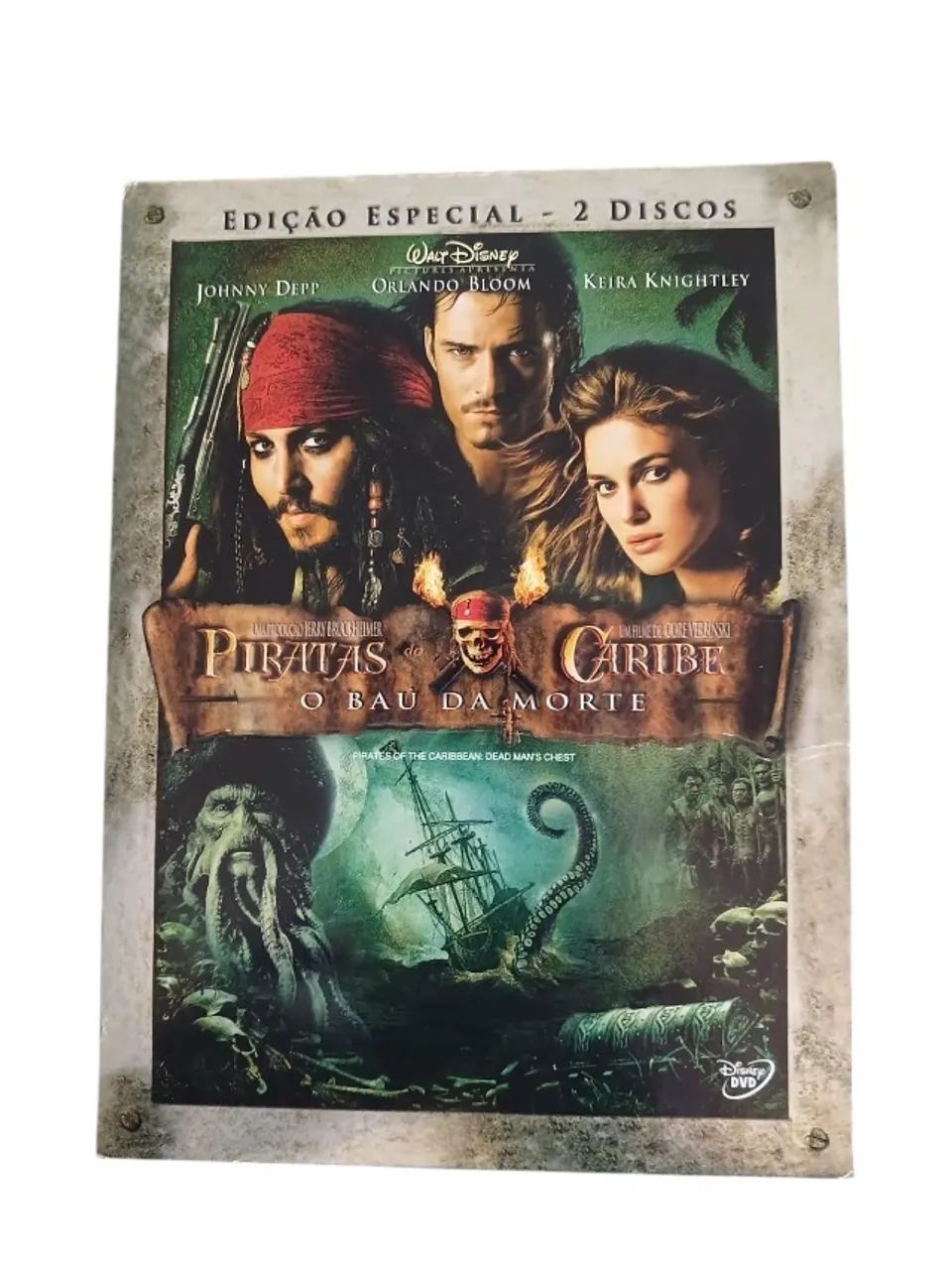 DVD Piratas do Caribe o Baú da Morte