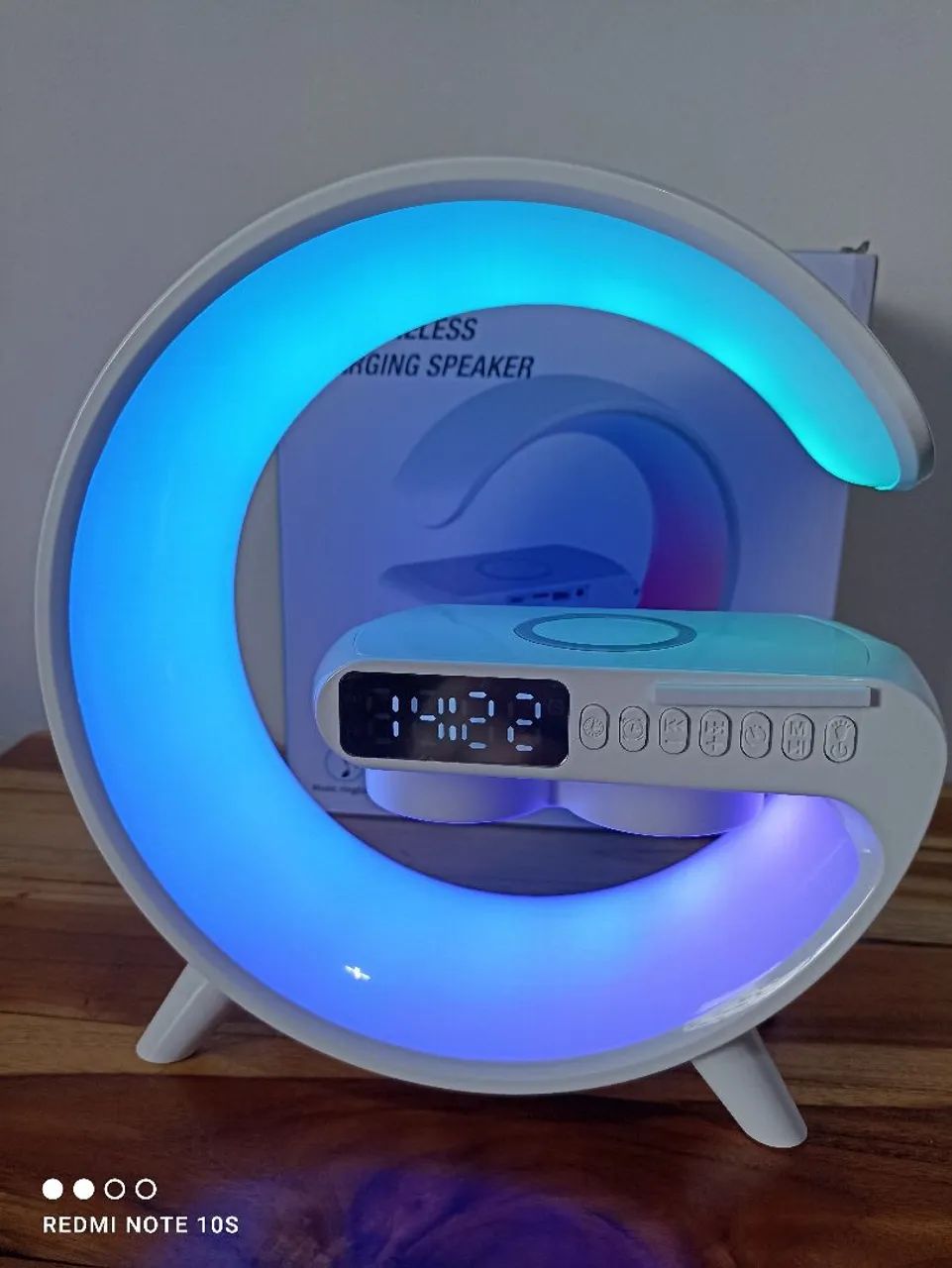 Caixa de Som Bluetooth com Carregador Wireless e Relógio Digital/ SUPER OFERTA  - Foto 4