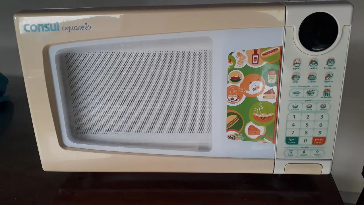Micro-ondas Consul Aquarela, com defeito. 