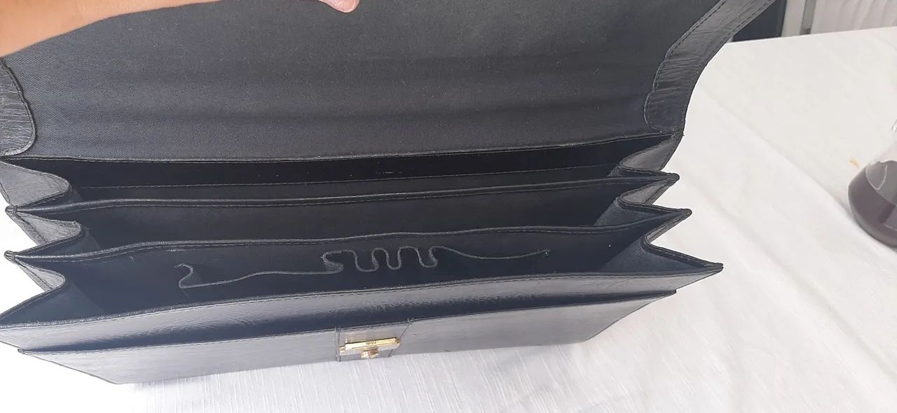 Pasta/Mala executiva de Couro legítimo da Salvatti - Foto 3