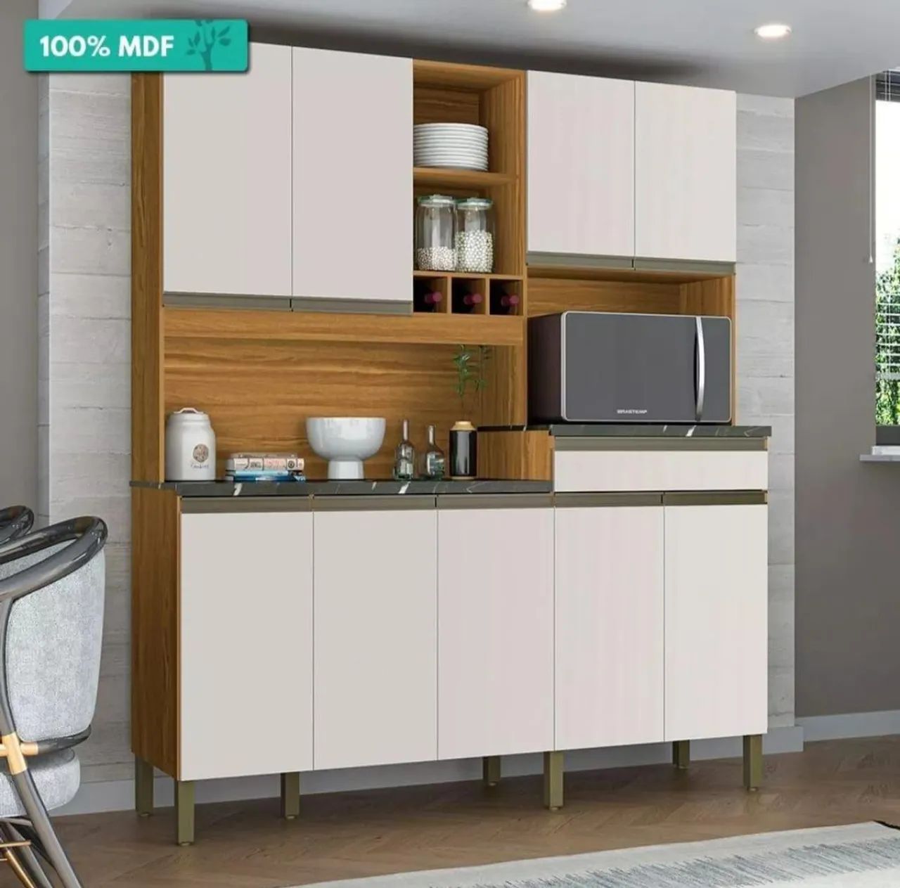 Armário de cozinha completa 100% MDF 