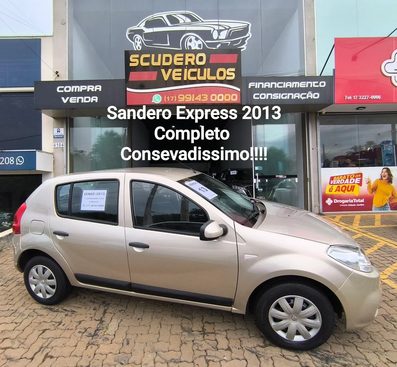 Sandero Expression 2013 (Completo) Novinho!!!!!