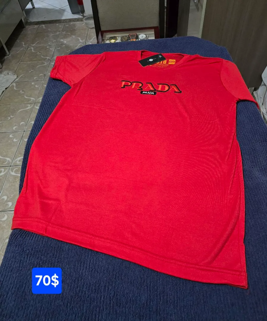 Camisa Grife peruana elastano da Prada GG