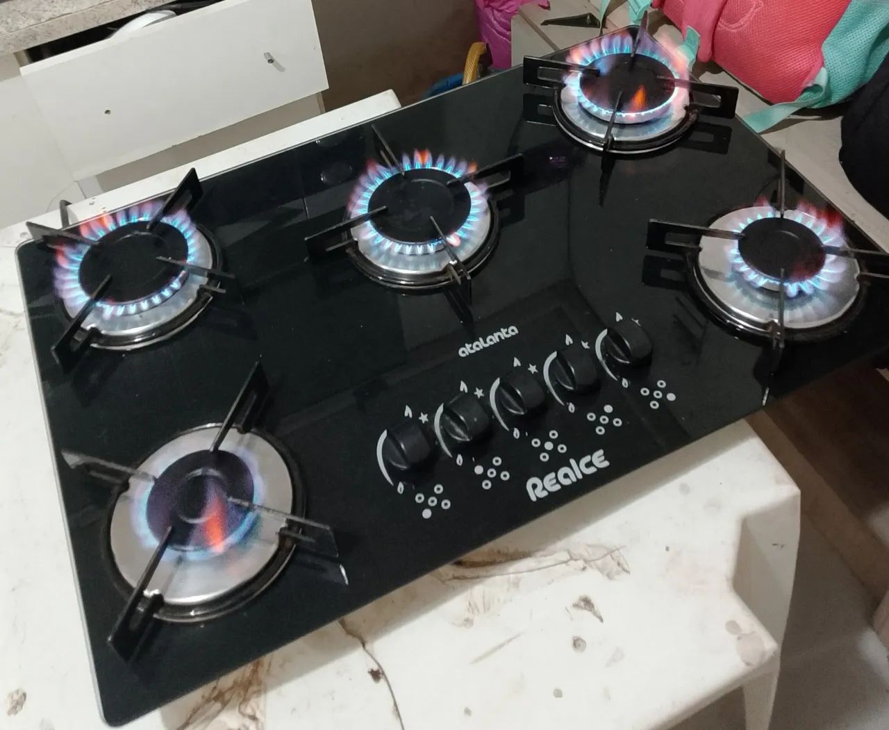 Fogão 5 bocas Cooktop Realce  - Foto 3