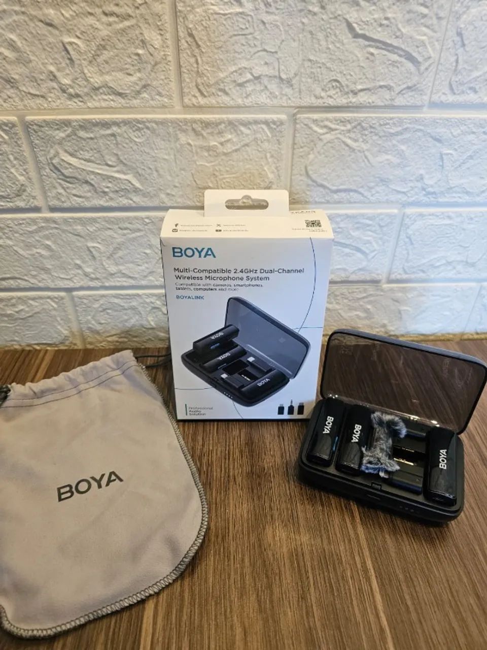 Sistema Microfone Lapela Boya Boyalink Android Ios P264312827860739120