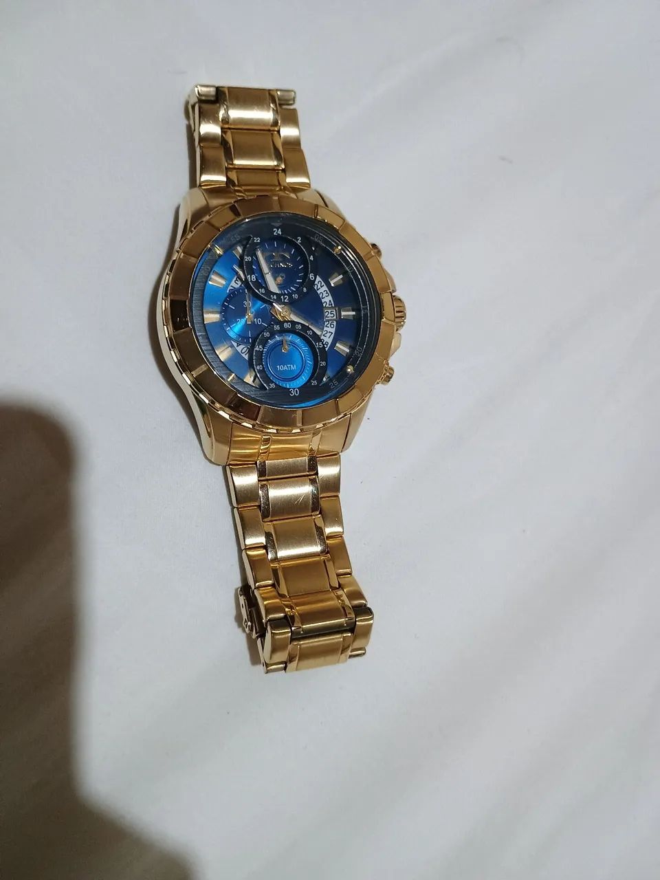 Relógio Masculino Dourado technos  - Foto 5
