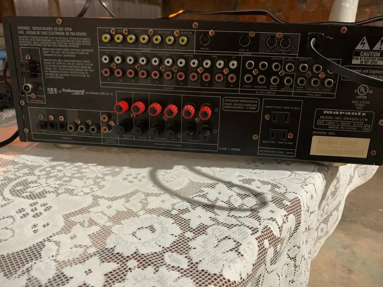 Amplificador Marantz SR4300/U1B 6.1 Canais