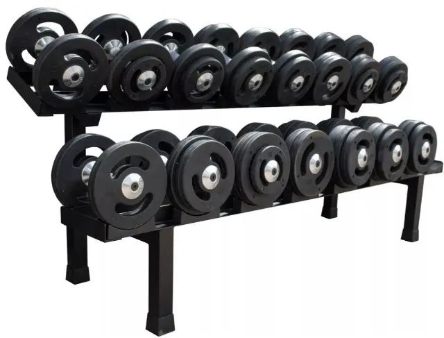 Kit Jogo de Dumbbell 12 ao 30kg com Expositor  - Foto 2
