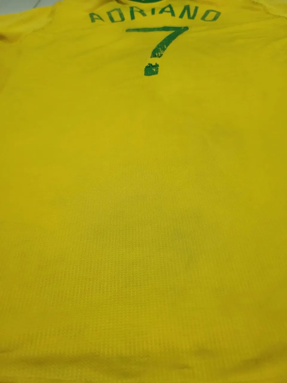 Camisa Seleção Brasileira amarela copa do mundo 2006 GG #7 Adriano  - Foto 6