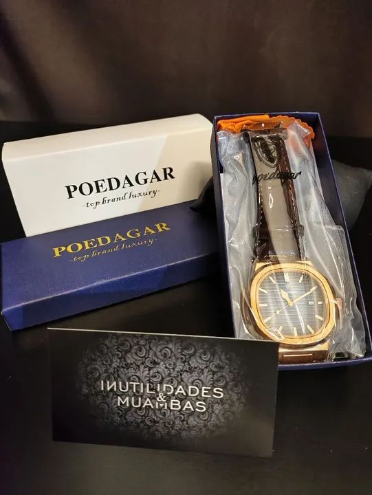 Relógio de pulso masculino Poedagar NOVO ORIGINAL - Foto 6