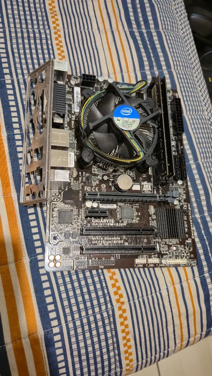 Kit Intel i3 7100 + Placa mãe lga 1151 + 8GB DDR4