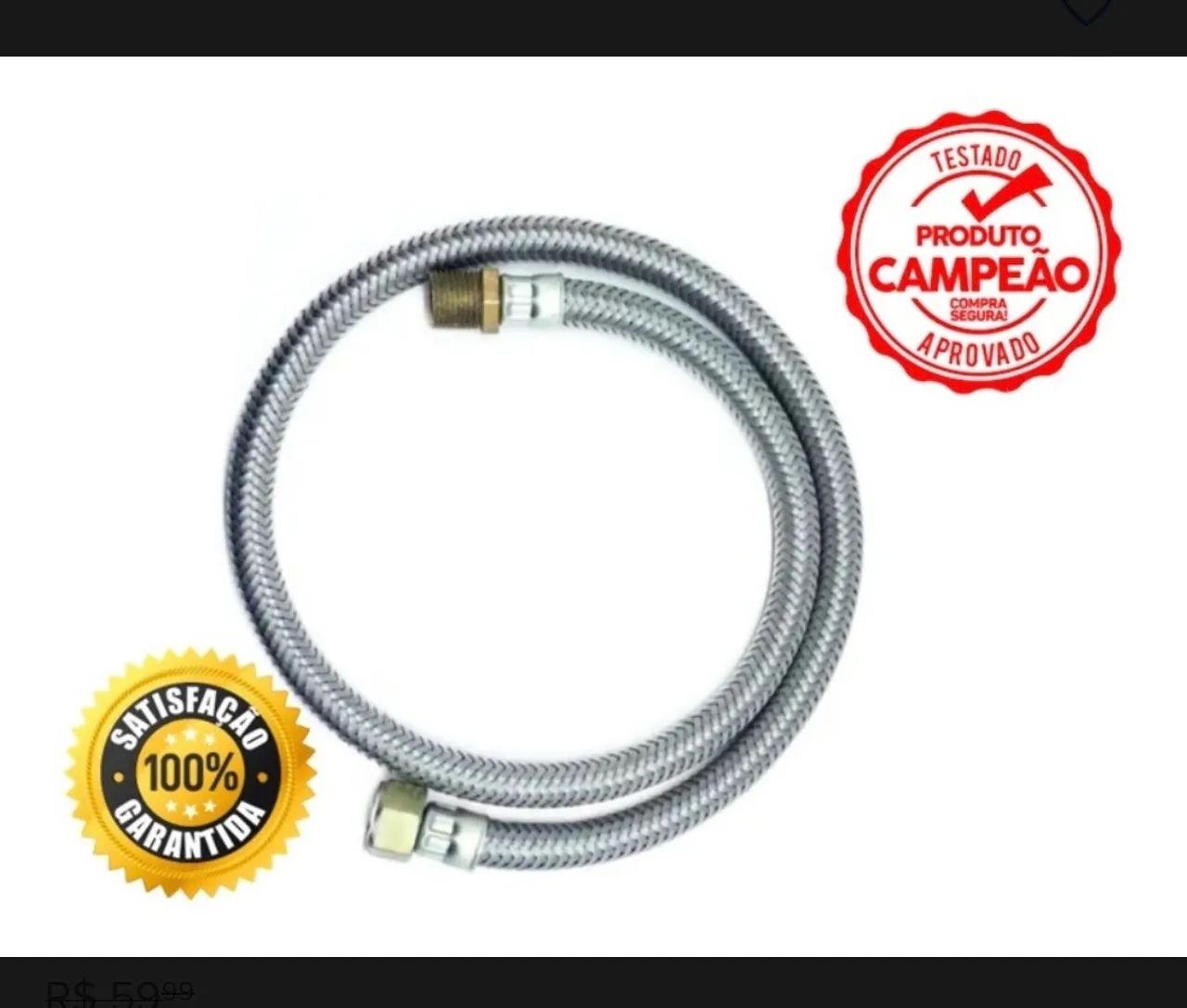 Mangueira Flexível de Aço Inox para Fogão